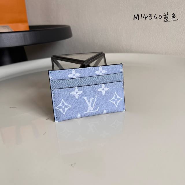 Factory Price P M14360 Blue This Card Holder Is Made Of The New Monogram Eclipse