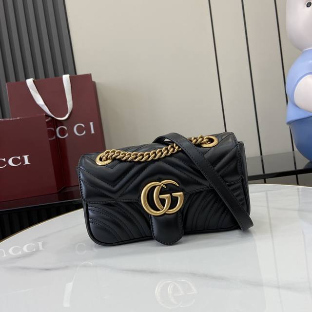 Comes With A Full Set Of Original Green Box Packaging Original Leather New Gg Ma