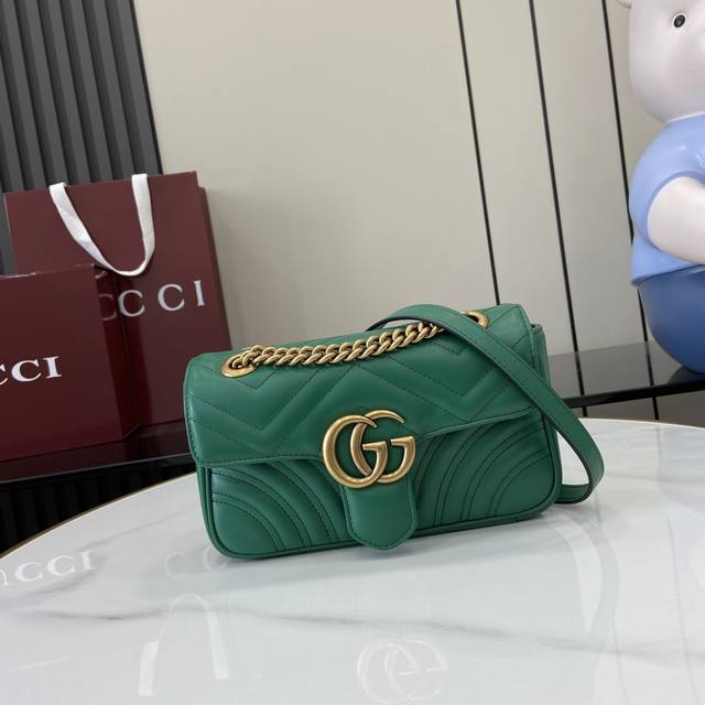 Comes With A Full Set Of Original Green Box Packaging Original Leather New Gg Ma