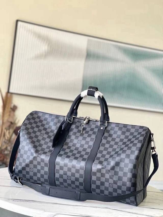 50 Size Top-Grade Original M41416 Black Grid Spacious Capacity Flexible Use D