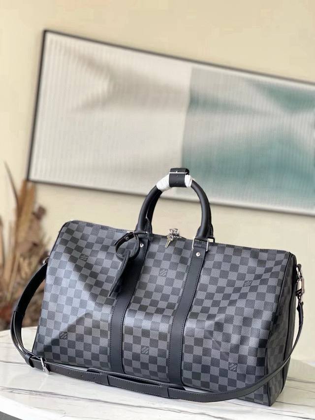 45 Size Top-Grade Original N41418 Black Grid Spacious Capacity Flexible Use D