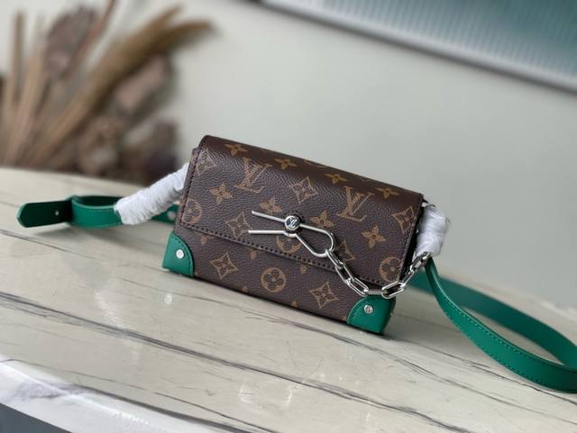 Top Original M12808 This Steamer Mini Handbag Is Made Of Monogram Macassar Coate