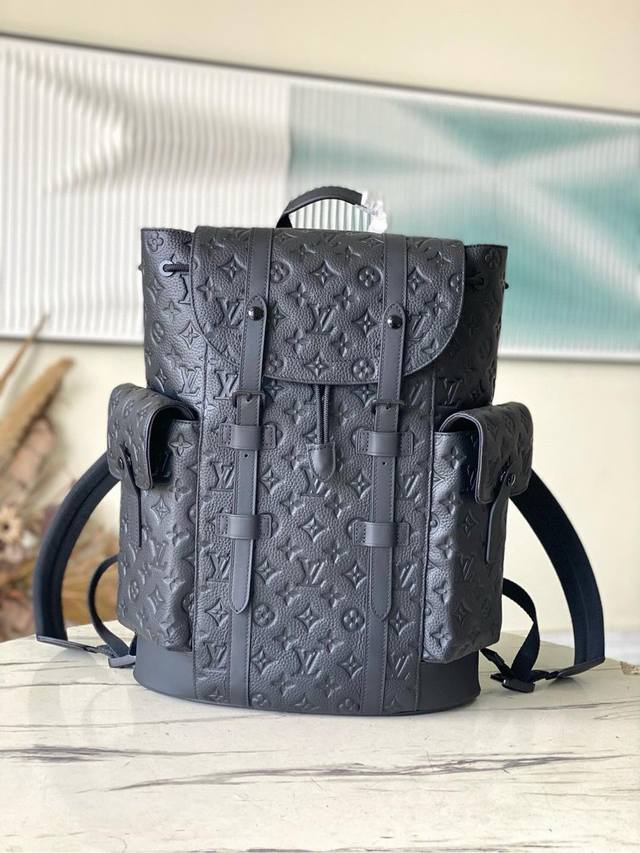 Top Layer Leather, Top Quality Original M55699 Full Leather Christopher Backpack