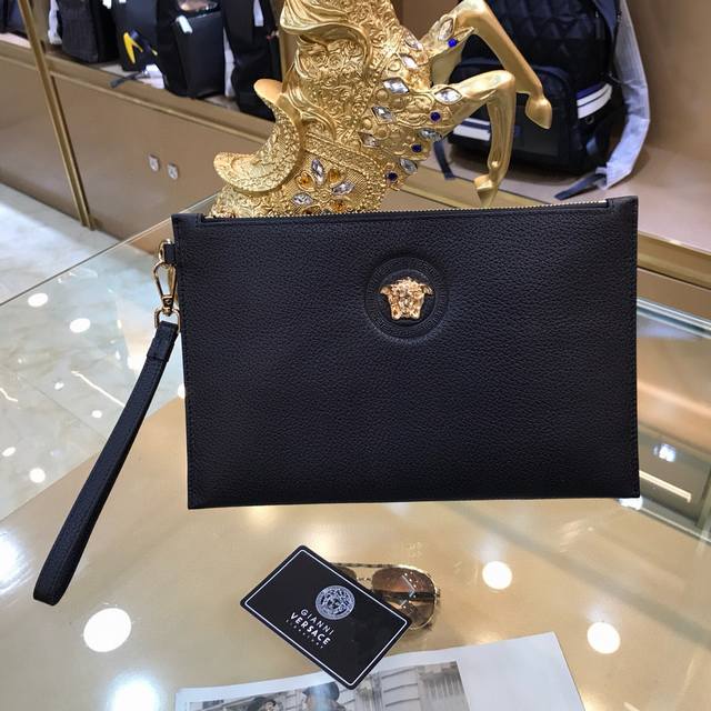 Versace Latest Men's Clutch Bag Original Quality Made Of Top Imported Cowhide Le
