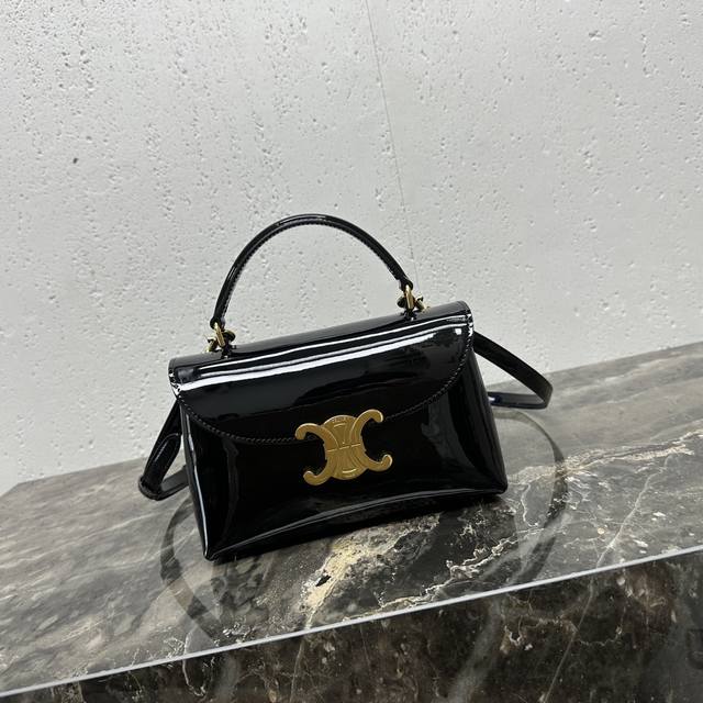 teen Nino Lacquered Cowhide Leather Bag 8 X 5 X 3 Inches 20 X 13 X 8 Cm Cowhi
