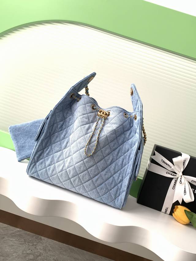 25P Denim Hip-Hop Bag Chanel Hobo Underarm Bag Hippie Underarm Bag Small Size
