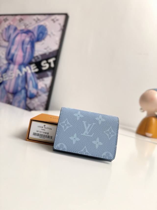 Overseas Original M14118 Light Blue Exclusive Real Shot Enveloppe Carte De Visit