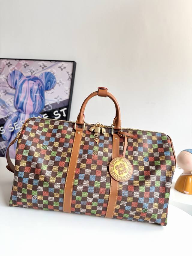 Dynamic Chip Overseas Original N00170 Exclusive Real Shot Keepall 50 Monogram Cr