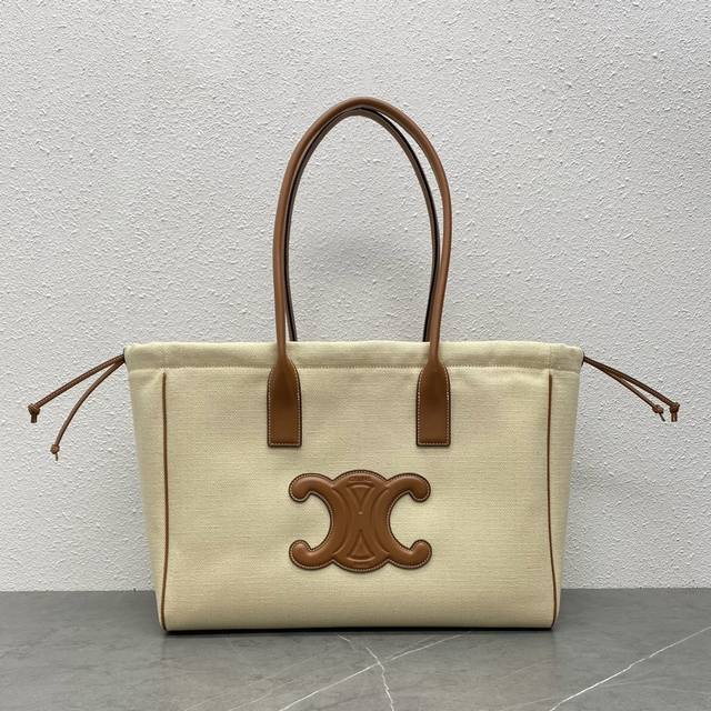 Genuine New Product Online Ce New Drawstring Large Shopping Bag Soft Leather Emb