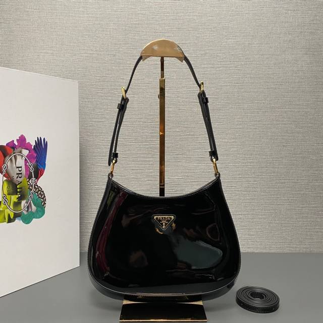 Genuine Grade Top Original New Patent Leather Underarm Bag 1Bc169 Patent Leather