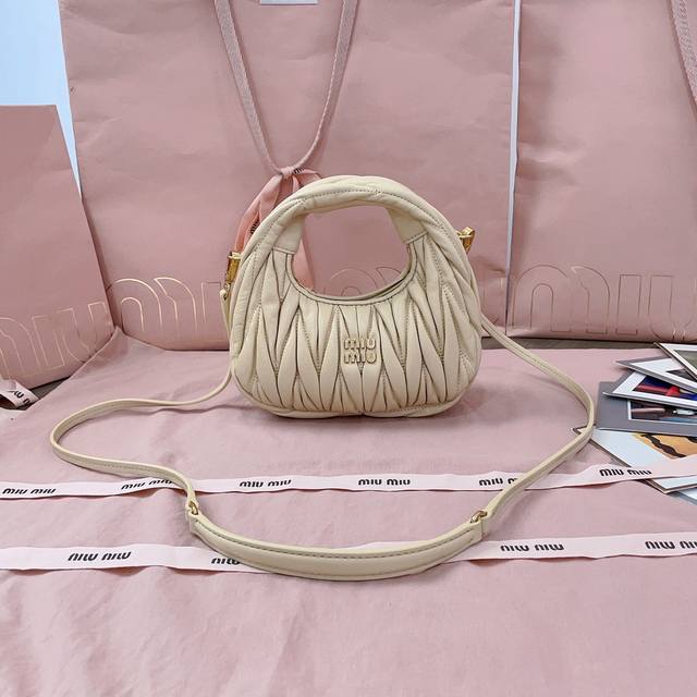 b Miumiu's New Mini Miuwander Handbag, Brand New Macaron New Color, Imported