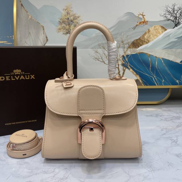 Nude Pink Counter Mini Size Belgian Royal Brand Delvaux Since 1829 Brillant Engr