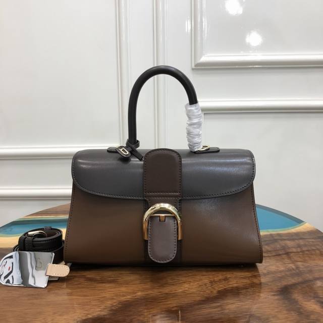 delvaux Autumn And Winter Brillant Camaeux-Denim Bag Series# Use Box Calf Lea