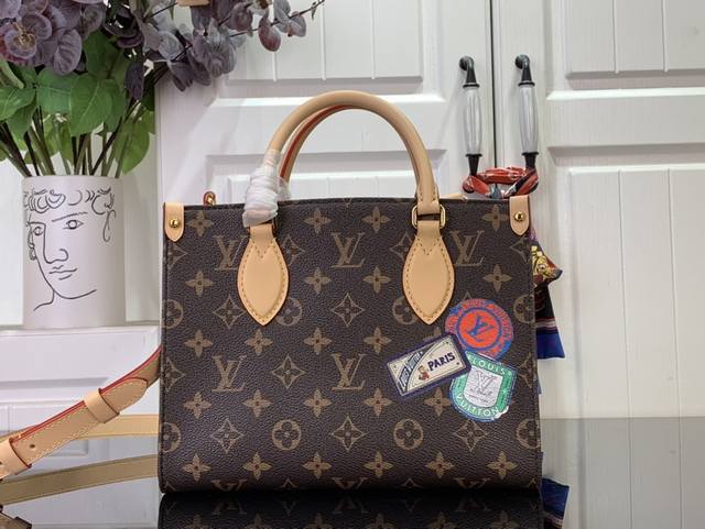 onthego Mon Monogram Small Bagp2470 Badge The Mon Monogram Collection Brings
