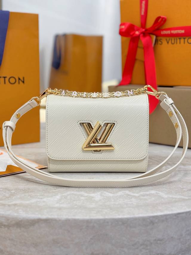 twist Small Handbag M13117 White This Twist Small Handbag Is Made Of Iconic E