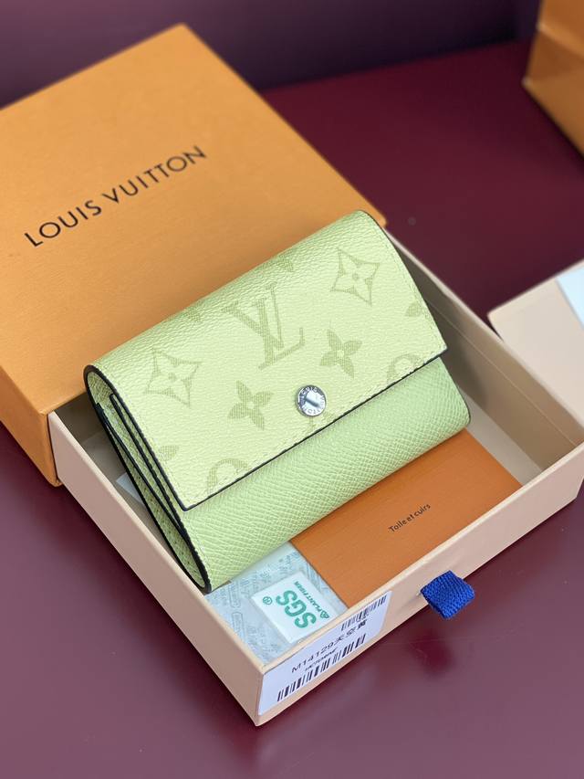 m14129 Sky Yellow Victor Wallet This Elegant Victor Wallet Is Made Of Monogra
