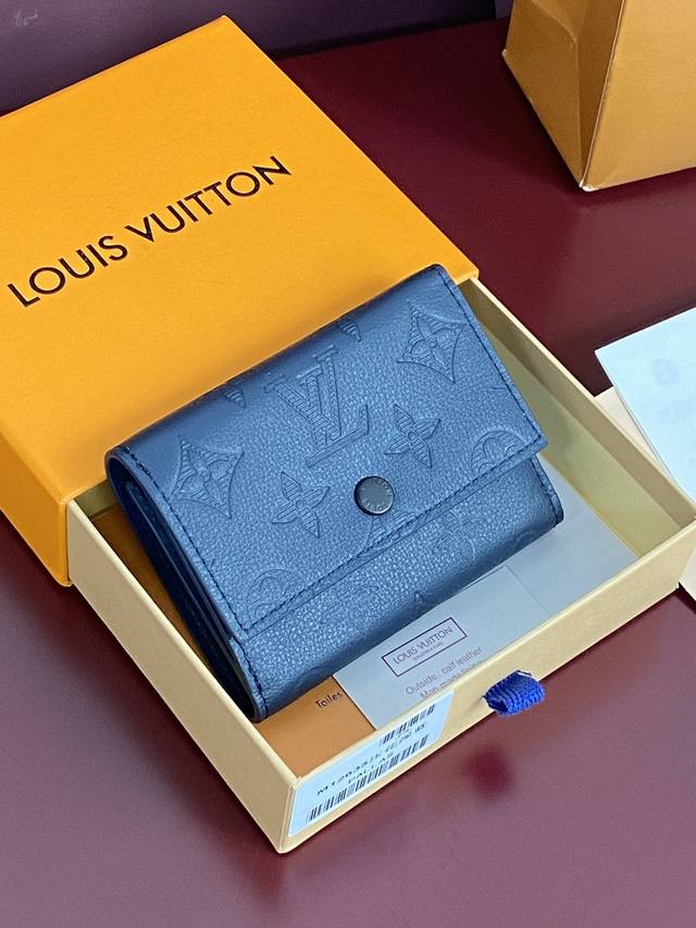 m12635 New Embossed Dark Blue Victor Wallet This Small Victor Wallet Is Made