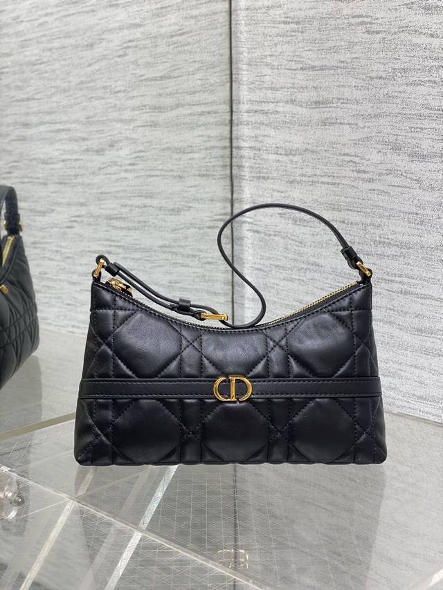 Black Dior Autumn And Winter Series Miss Dior Mini Single Shoulder Dumpling Bag