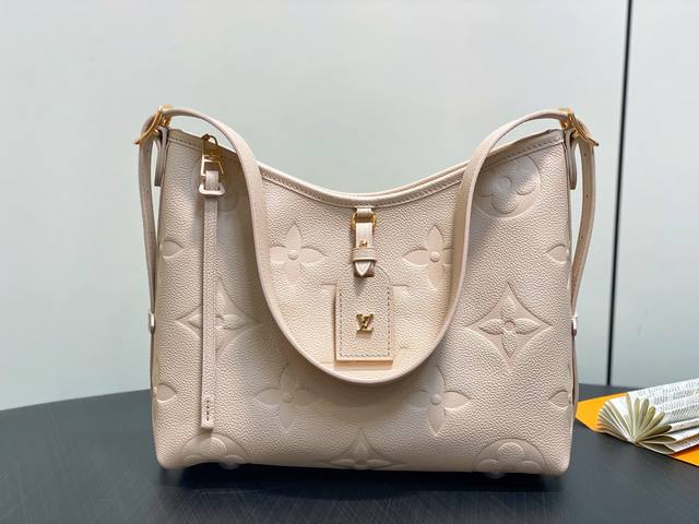 Factory Price P Top Original M14321 Sand-Colored Full Leather Shopping Bag Carry