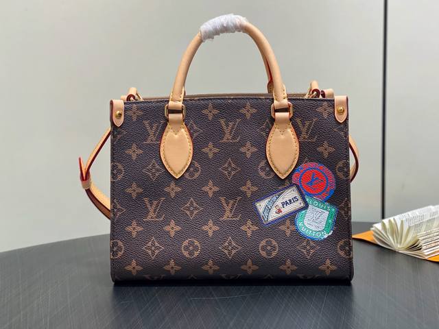 Factory Price P Top Original M01900 Monogram Square Bag With Monogram Badge Onth