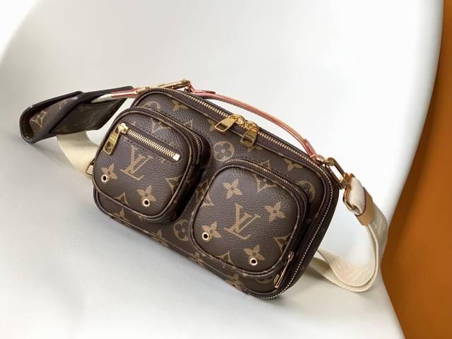 m80446 Dynamic Chip Old Flower Camera Bag Floral Material Classic Canvas With