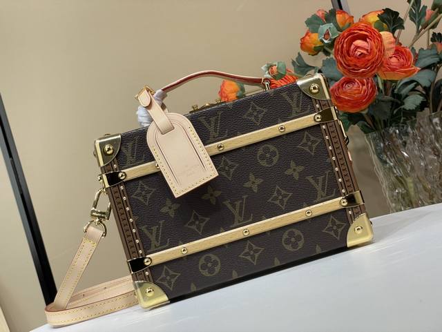 Top Original Replica Exclusive Real Shot Handle Trunk Monogram Hard Case M11118