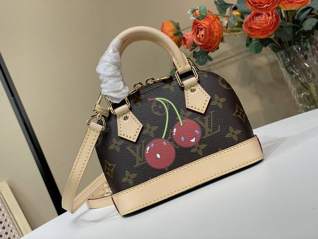Top Original Replica Exclusive Real Shot Lv X Tm Nano Alma M13416 Old Flower Che