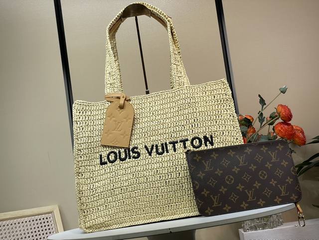 Top Original Replica Exclusive Real Shot Summer Shopper Tote Medium Handbag M144
