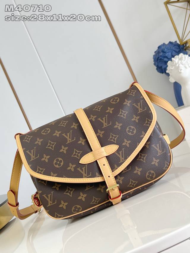 Factory Price P Top Original M40710 Made Of Monogram Canvas, The Saumur Twin Sta