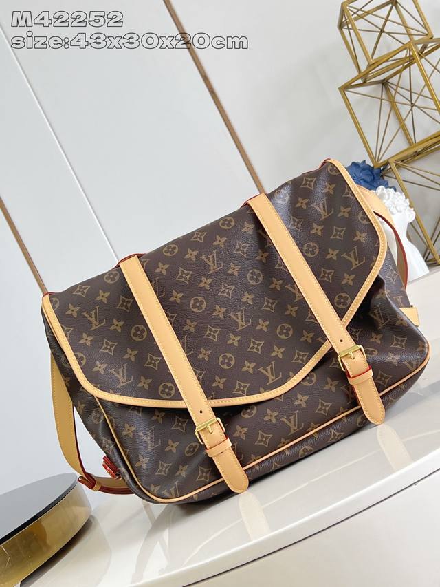 Factory Price P Top Original M42252 Made Of Monogram Canvas, The Saumur Gemini L