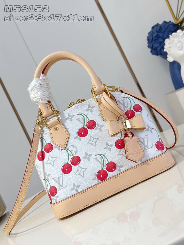 Factory Price P Top Original M53152 Cherry M14234 This Stylish Alma Bb Bag Is In
