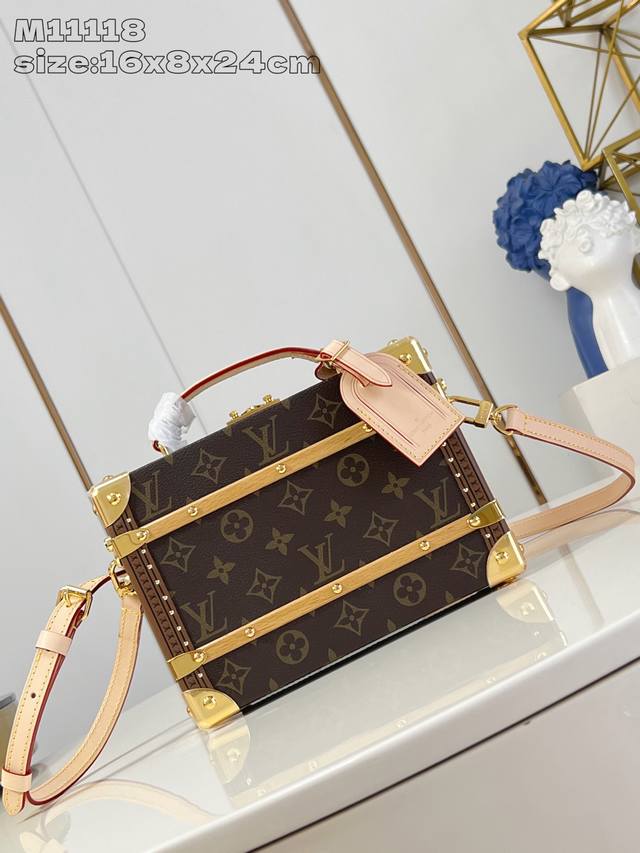 Factory Price P Top Original M11118 Old Flower New Handle Trunk Handbag Presents