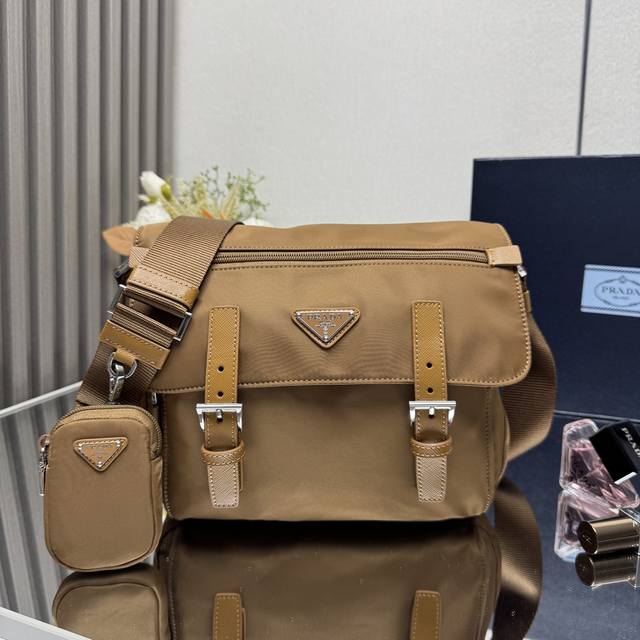 Top Original New Messenger Bag 1Bd953 This Prada Re-Edition 2005 Three-In-One Cr