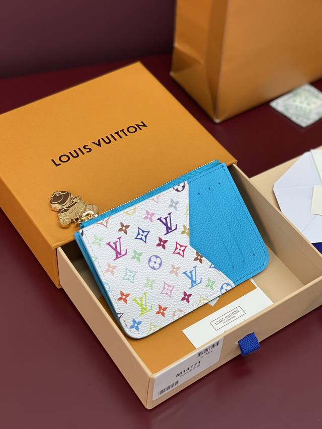 Factory Price P M14171 Lake Blue Chip Version Romy Card Holder From Louis Vuitto