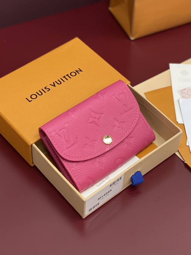 Factory Price P M14085 Rose Red Chip Edition This Rosalie Coin Purse Is Made Of