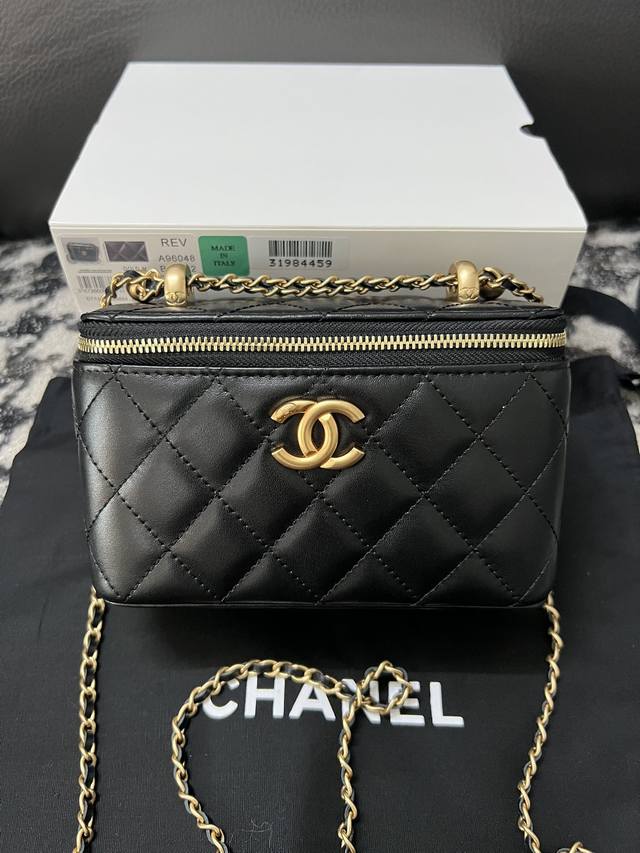 Old Style With Red Chanel23Cwoc Double Chain Diamond Pattern Gold Buckle Retro T
