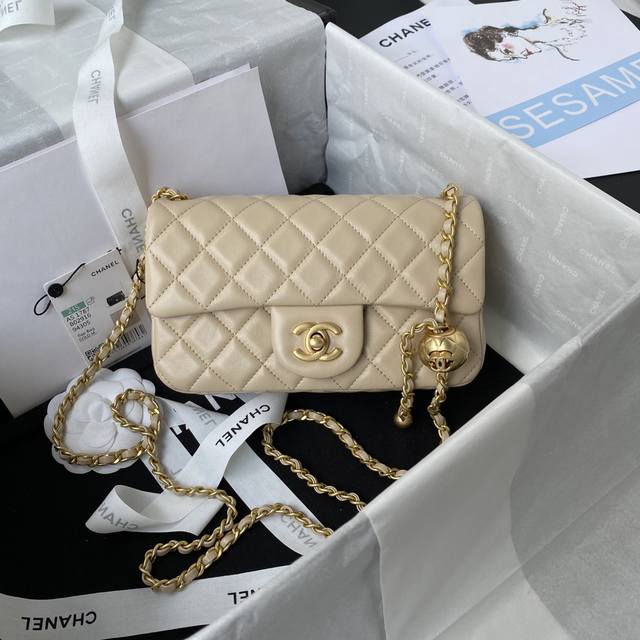 chanelas1787 Popular Metal Cf Mini Flap Bag Globally A Small Golden Ball Is A
