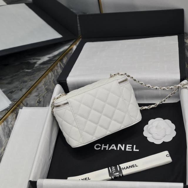 chane1 22A Long Caviar Box Bag Upgraded Version With Full First-Layer Sheepsk