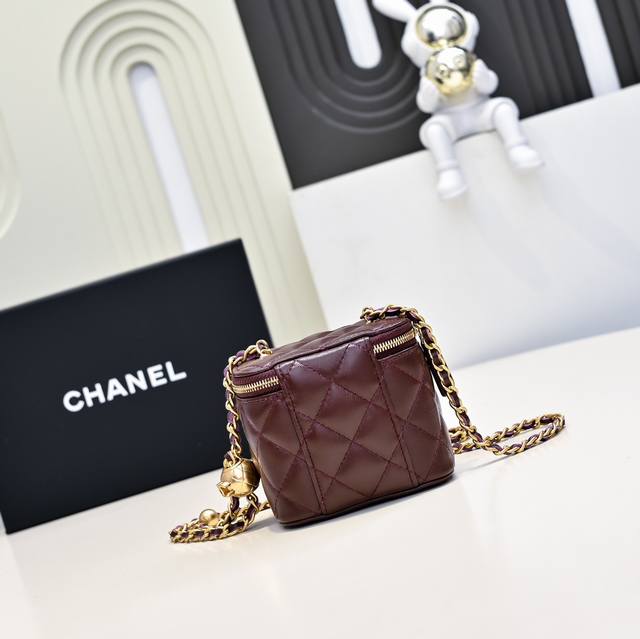 Top Version New Color Gold Ball Box Bag Exquisite And Unique Chain Small Makeup