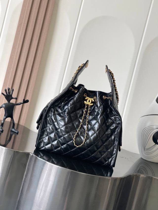 chanel 25C Hobo Cowhide Retro All-Steel Hardware Size 30*26*14Cm Small 5293 S