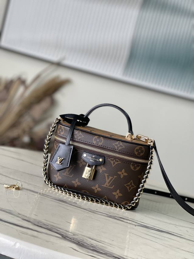 Steel Hardware Top-Grade Original M47125 Vanity Chain Pouch Handbag Inspired By