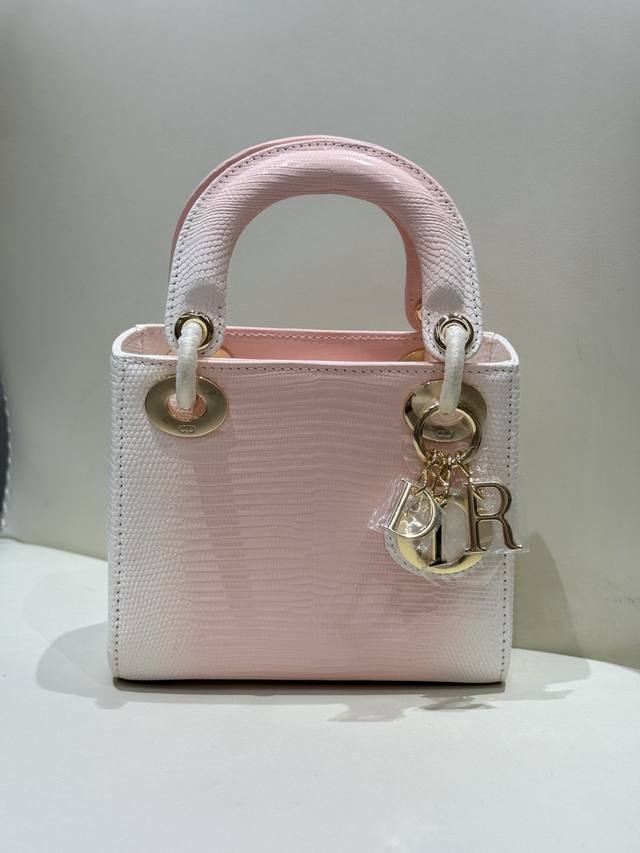 mini17Cm Imported Lizard With Imported Goat Leather Fully Handmade With Two S