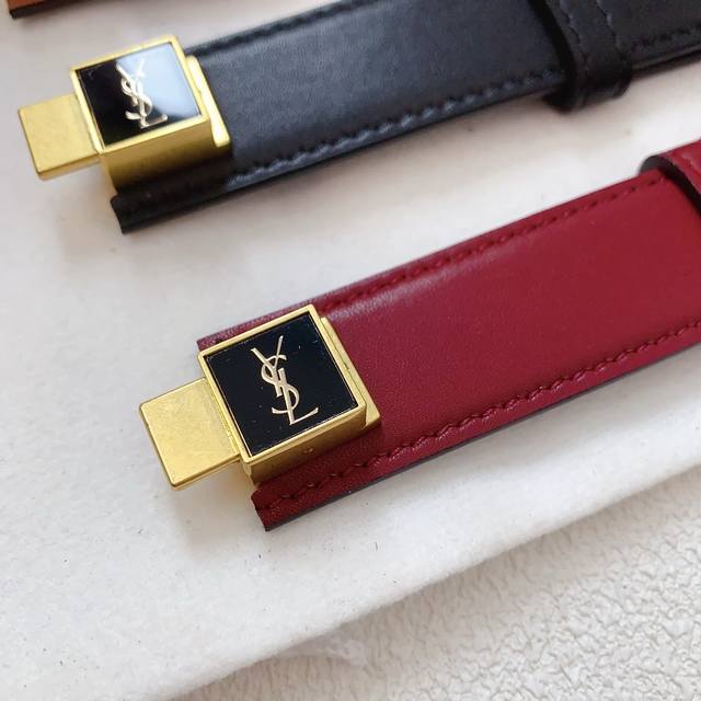 Saint Laurent New Women's Series New Retro Belt Saint Laur*Nt Retro Metal Buckle