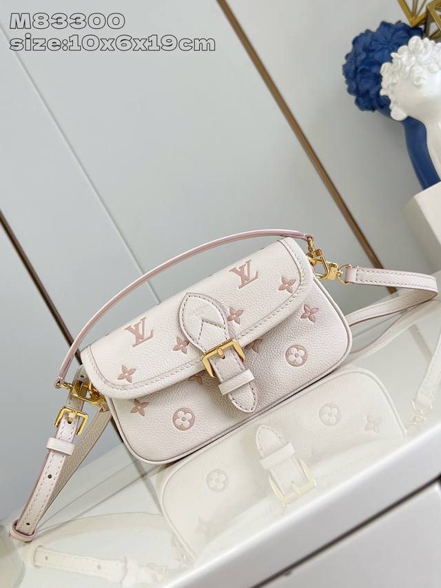 Original Leather Exclusive Real Shot M83300 Cream Silk Screen This Nano Diane Ha