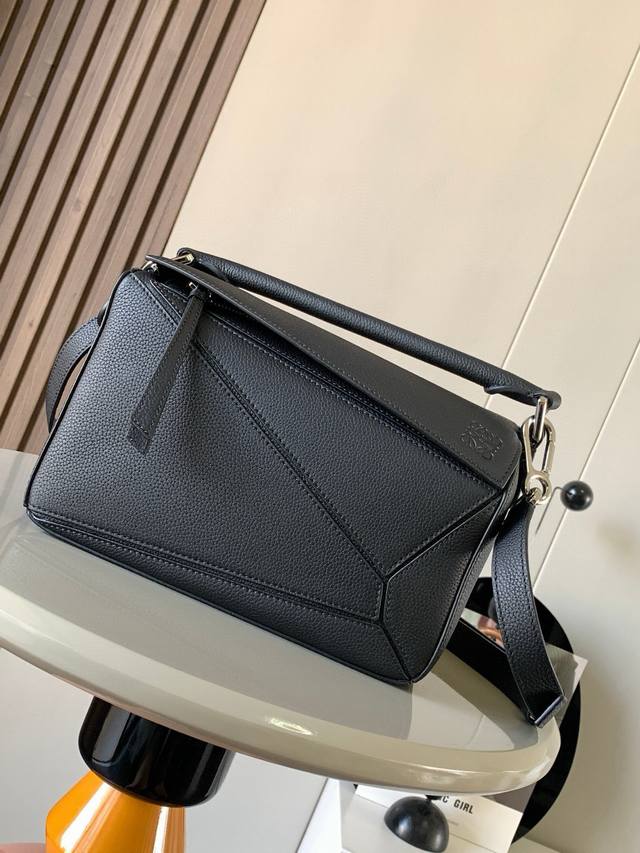 Original Leather Geometric Bag 24Cmpuzzle Handbag Original Imported Calfskin Pla