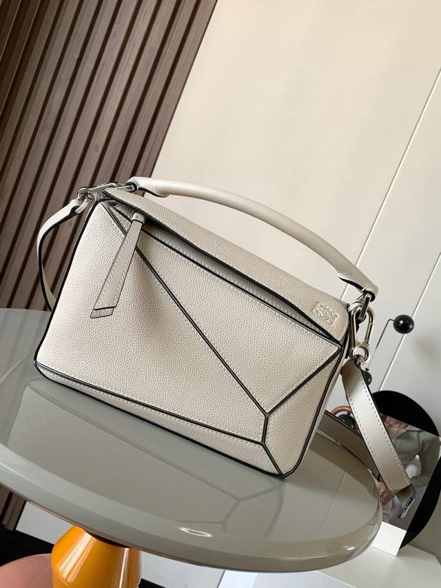 Original Leather Geometric Bag 24Cmpuzzle Handbag Original Imported Calfskin Pla