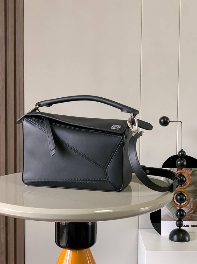 Original Leather Geometric Bag 24Cmpuzzle Handbag Original Imported Calfskin Pla