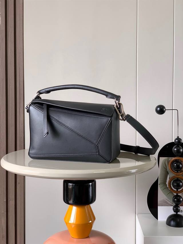Original Leather Geometric Bag 24Cmpuzzle Handbag Original Imported Calfskin Pla