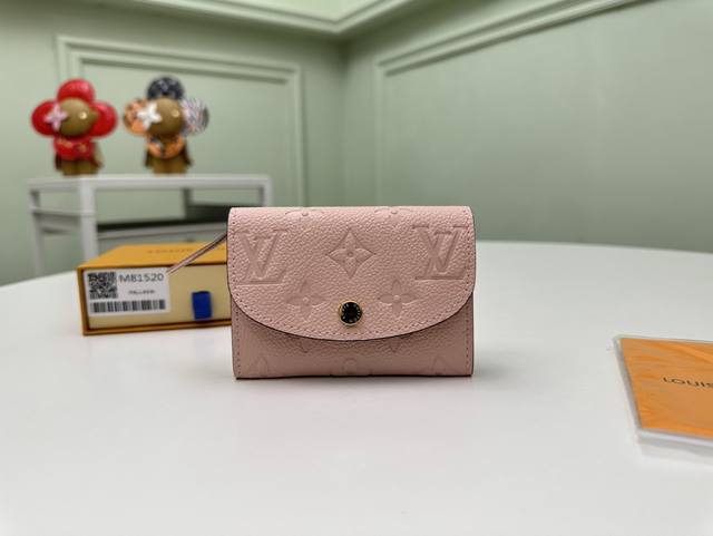 Authentic Grade Top Original M81520 Pink This Rosalie Coin Purse Is Made Of Mono