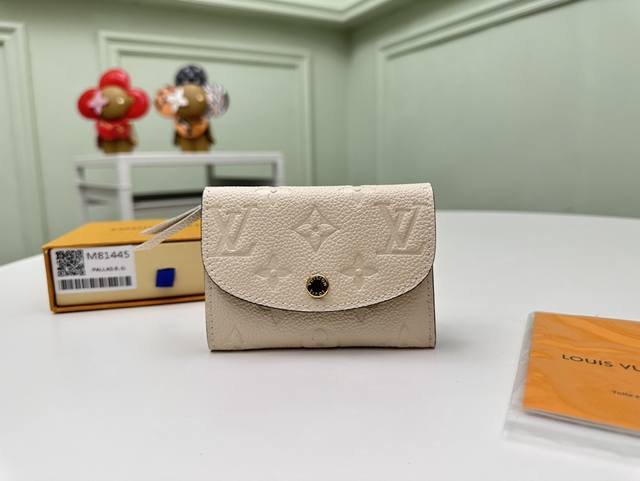 Authentic Grade Top Original M81445 Off-White This Rosalie Coin Purse Is Made Of
